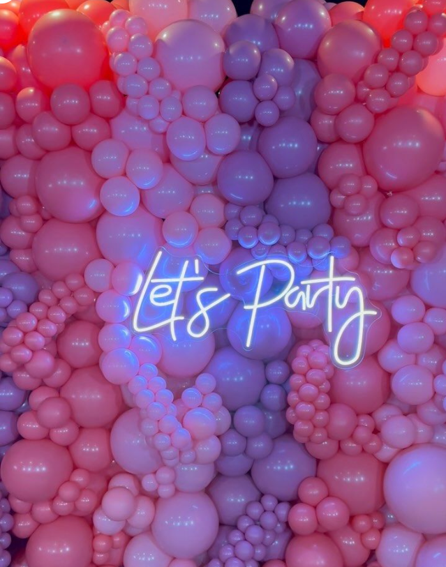 Let's Party neon sign